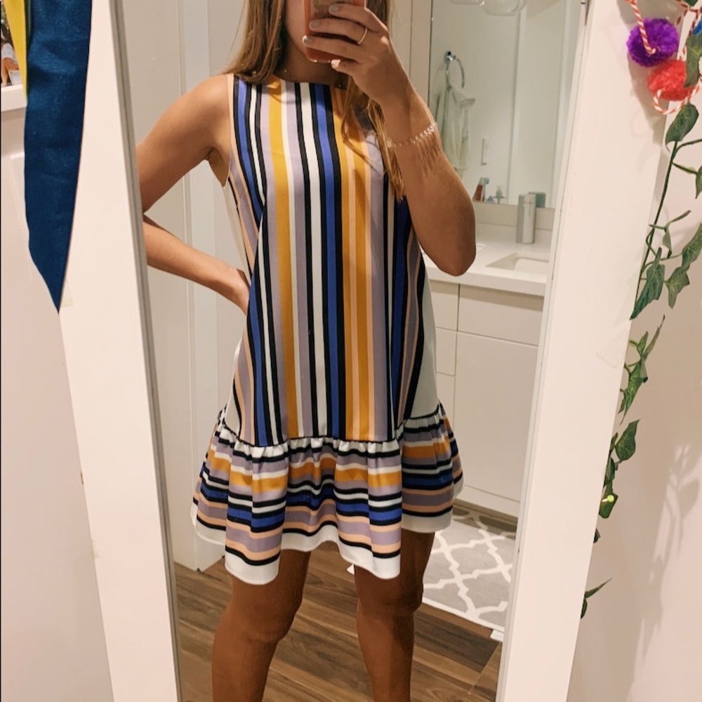 After Market multi color striped dress